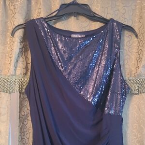Roz & Ali Navy Sequin Gown